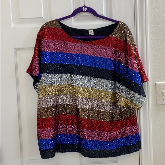 gap sequin top